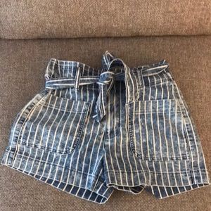 AE denim shorts